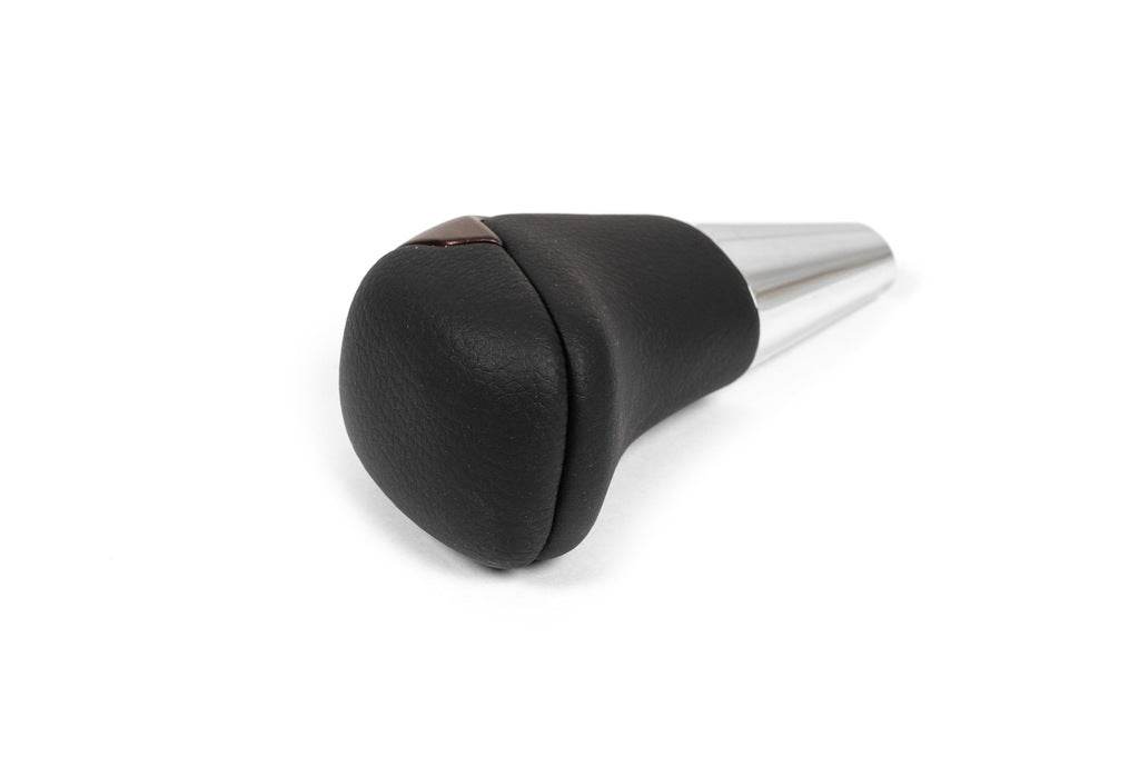 Gear knob (Black leather + dark wood) for Toyota Land Cruiser 200 - Reelken Auto