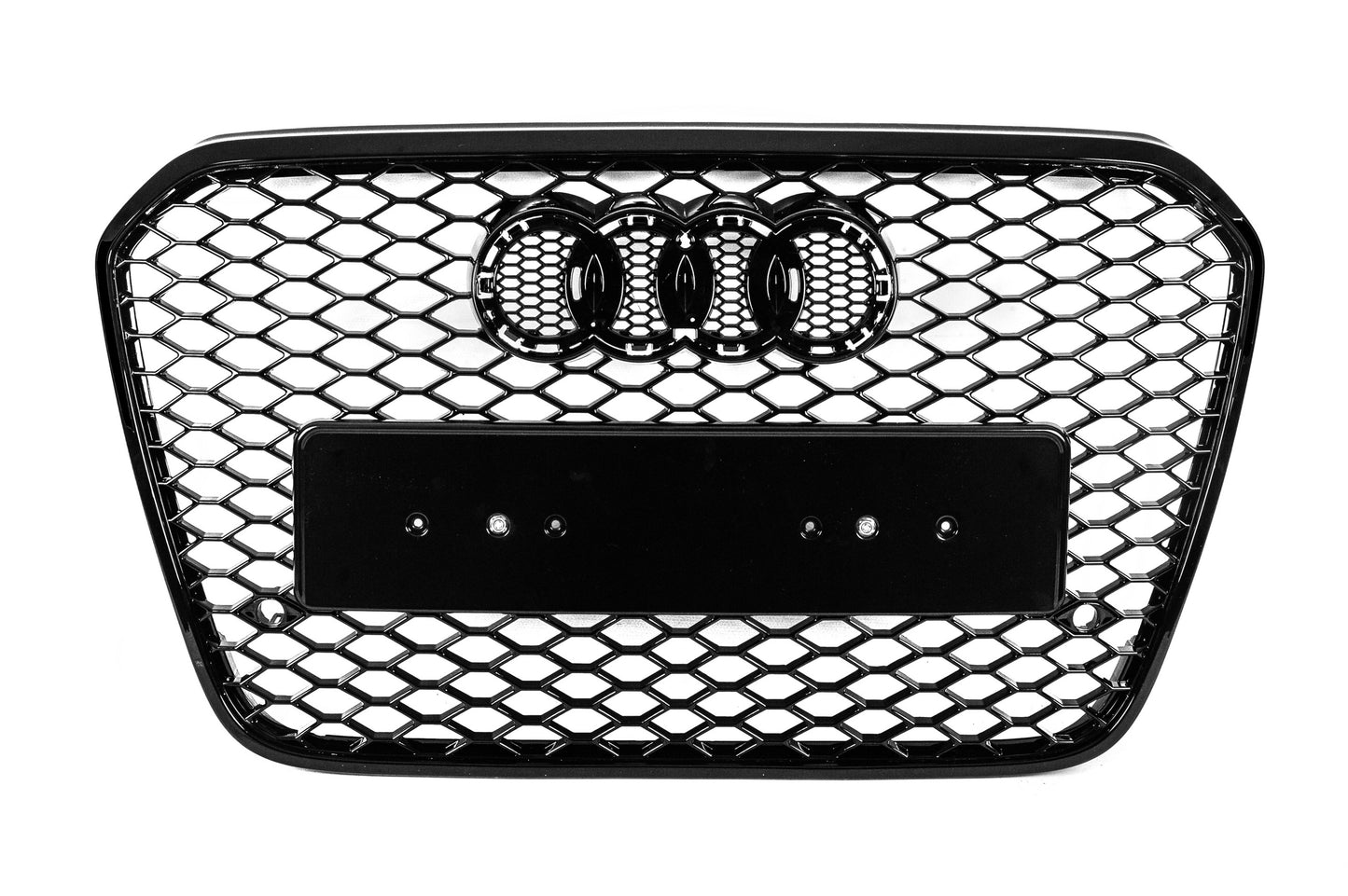 RS-style front grille (2011-2014, black) for Audi A6 C7 2011-2017 - image 5