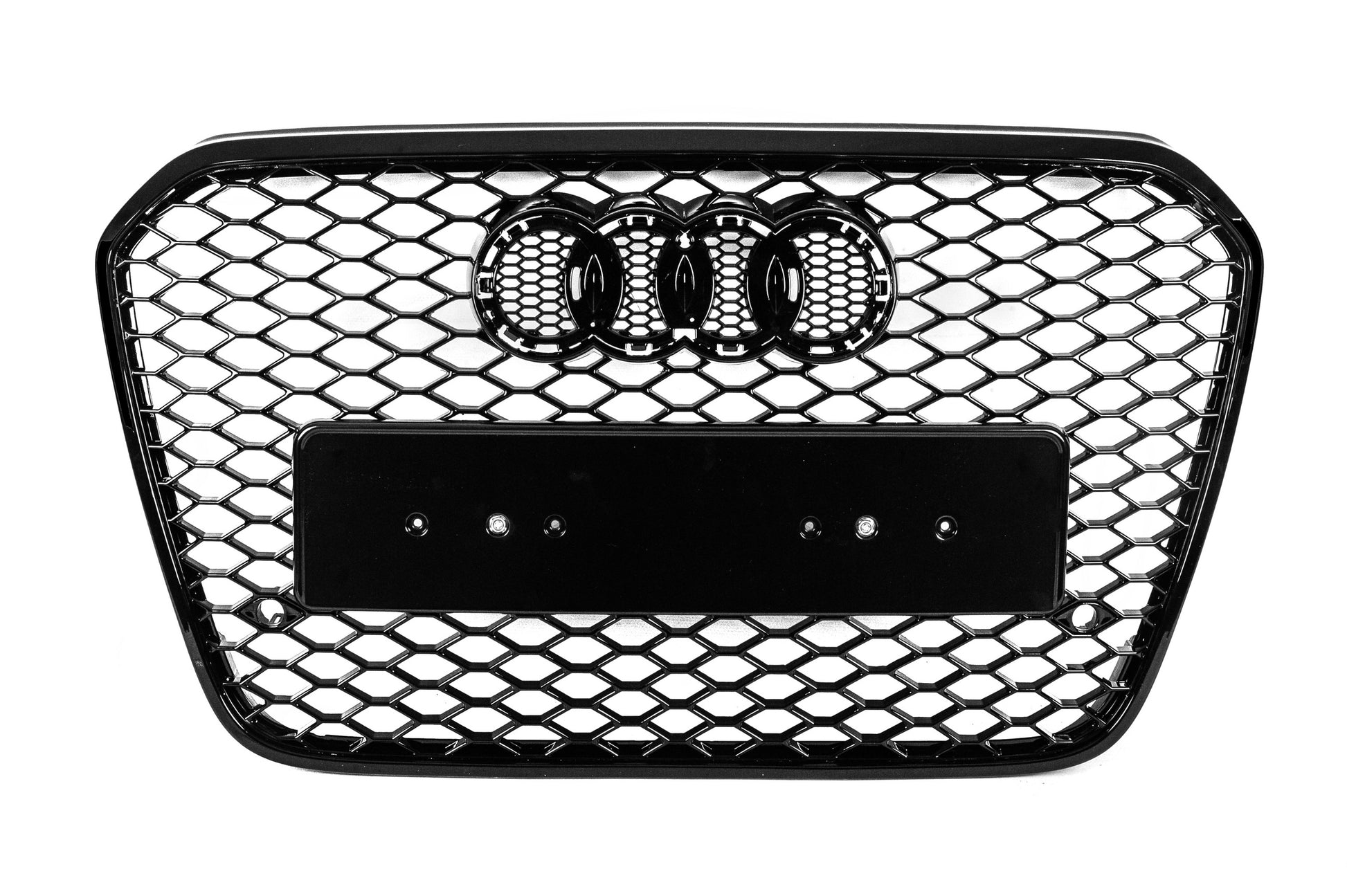 RS-style front grille (2011-2014, black) for Audi A6 C7 2011-2017 - image 5