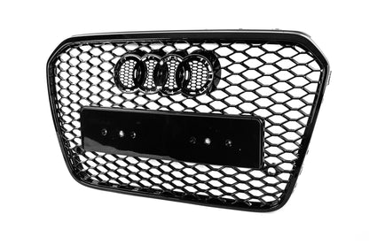 RS-style front grille (2011-2014, black) for Audi A6 C7 2011-2017 - image 6