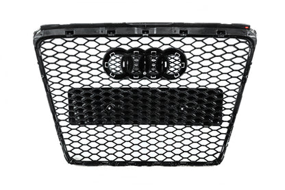 Front Grille RS-Style (Grey with Chrome) for Audi A6 C6 2004-2011 - image 8