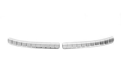 Cover on the rear threshold (Sedan, stainless steel) for Honda Civic Sedan 2021↗ year - Reelken Auto