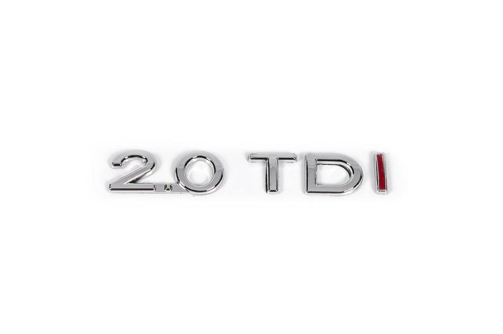 The inscription 2.0 Tdi (red I) for Volkswagen Passat B6 2006-2012 - Reelken Auto