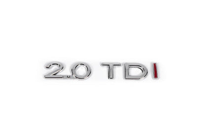 The inscription 2.0 Tdi (red I) for Volkswagen Passat B6 2006-2012 - Reelken Auto