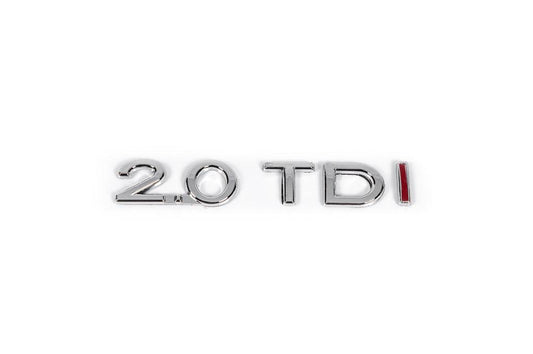 The inscription 2.0 Tdi (red I) for Volkswagen Passat B6 2006-2012 - Reelken Auto