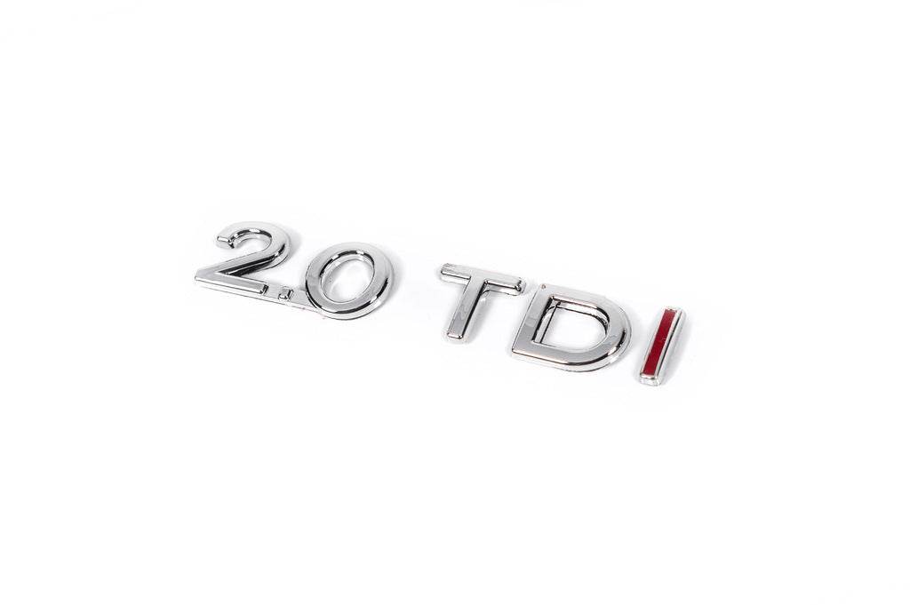 The inscription 2.0 Tdi (red I) for Volkswagen Passat B6 2006-2012 - Reelken Auto