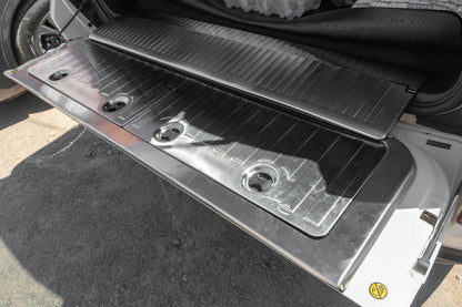 Set of inserts in the trunk (stainless steel) for Toyota Land Cruiser 200 - Reelken Auto