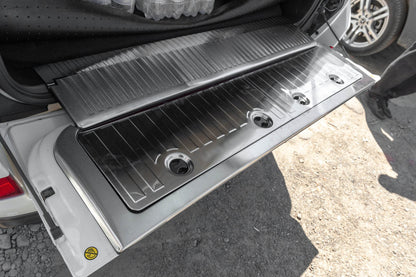Set of inserts in the trunk (stainless steel) for Toyota Land Cruiser 200 - Reelken Auto