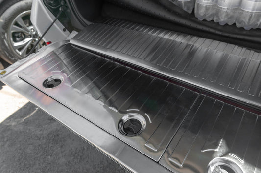 Set of inserts in the trunk (stainless steel) for Toyota Land Cruiser 200 - Reelken Auto