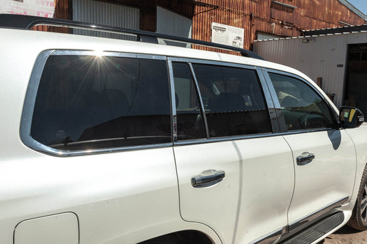 Full frames are glasses and stand (stainless) for Toyota Land Cruiser 200 - Reelken Auto