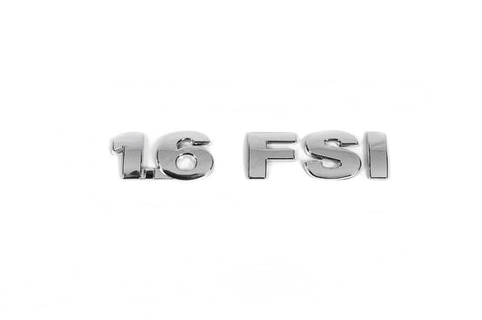 The inscription 1.6 FSI (original) for Volkswagen Golf 5 - Reelken Auto