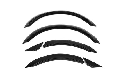Covers for arches (4 pcs, black, ABS-plastic) for Opel Omega B 1994-2003 - Reelken Auto
