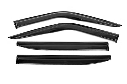 Window Deflectors (4 pcs, EuroCap) for Fiat Doblo II 2010-2022 - image 1