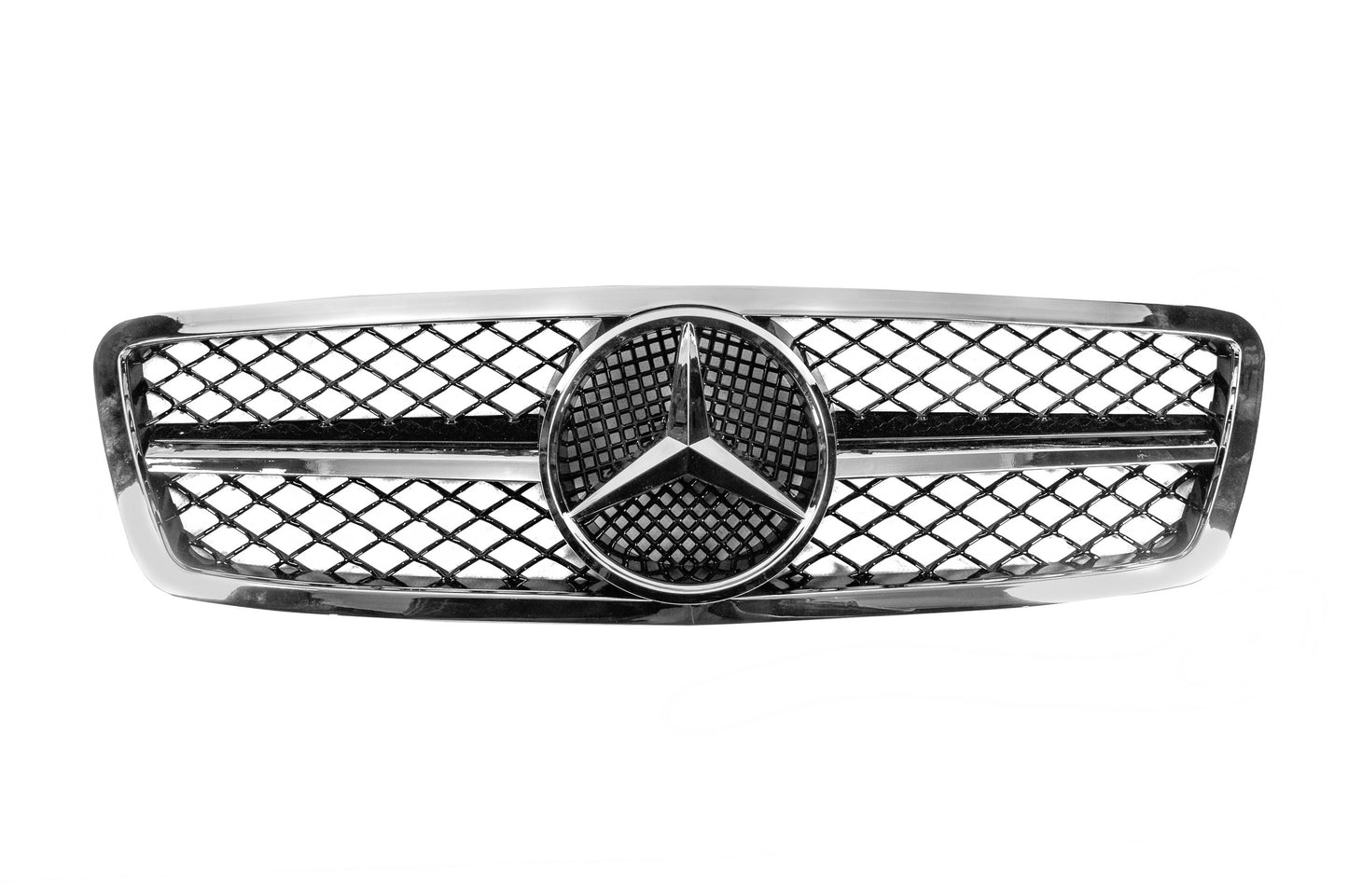 AMG front grille for Mercedes C-class W203 2000-2007 - image 3