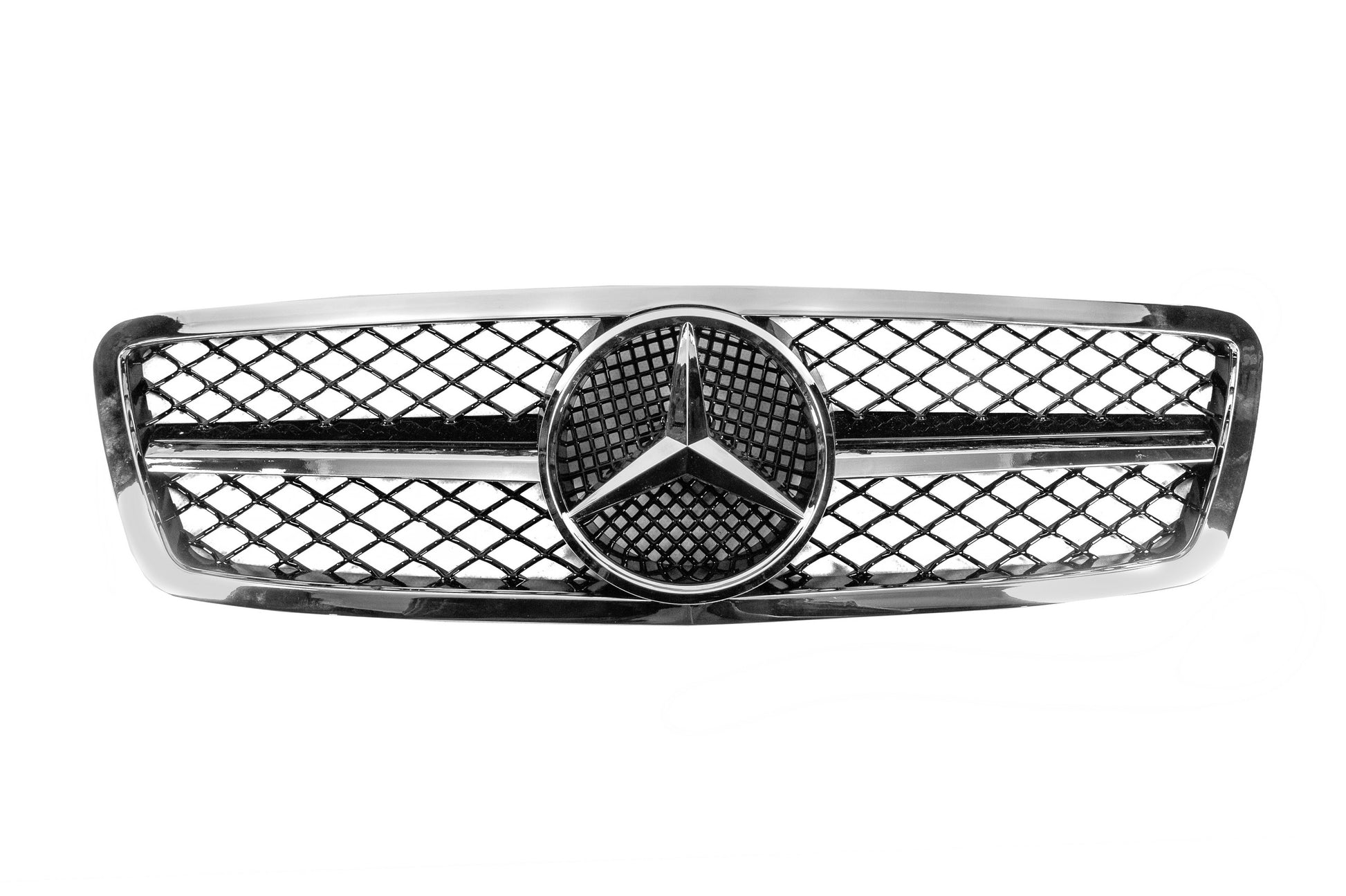 AMG Front Grille for Mercedes C-class W203 2000-2007 - image 4