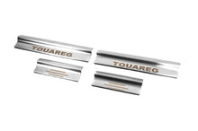 Carmos Stainless Steel Door Sill Protectors (4 pcs) for Volkswagen Touareg 2002-2010 - image 1