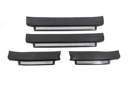 Illuminated door sills (black) for Toyota Land Cruiser Prado 150 2009-2023 - image 2