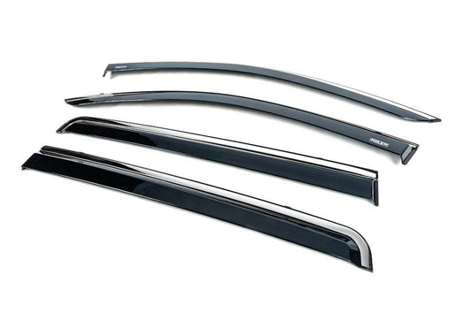 Chromed visors (4 pieces, Niken) for Renault Lodgy 2013-2022 - Reelken Auto