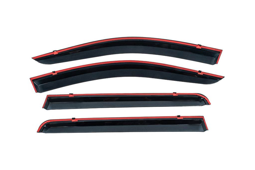 Chromed visors (4 pieces, Niken) for Dacia Lodgy 2012-2022 - Reelken Auto