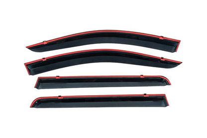 Chromed visors (4 pieces, Niken) for Dacia Lodgy 2012-2022 - Reelken Auto