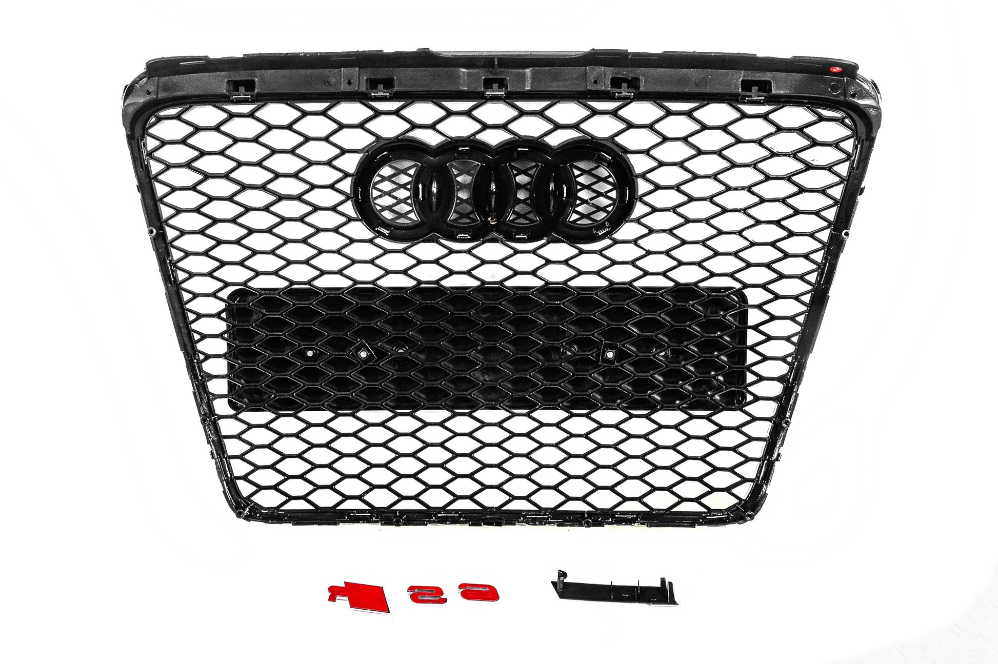 Front Grille RS-Style (Grey with Chrome) for Audi A6 C6 2004-2011 - image 4