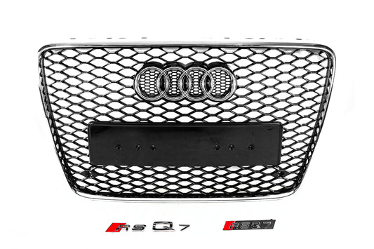 Front Grille RSQ-Style (black with chrome) for Audi Q7 2005-2015 - image 1