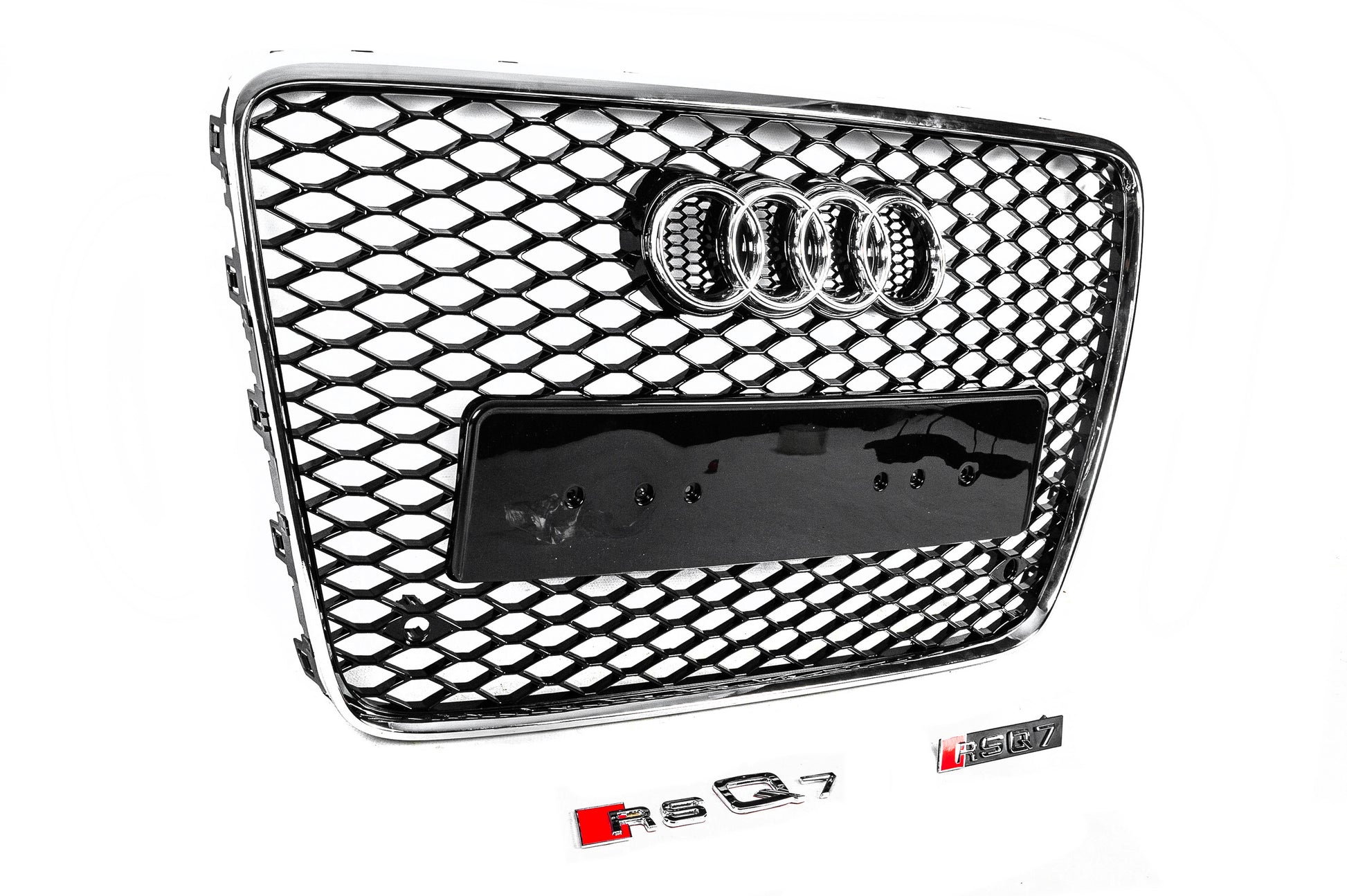 Front Grille RSQ-Style (black with chrome) for Audi Q7 2005-2015 - image 3