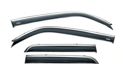 Window deflectors with chrome trim (4 pcs, Niken) for Toyota 4Runner 2009-2024 - image 2