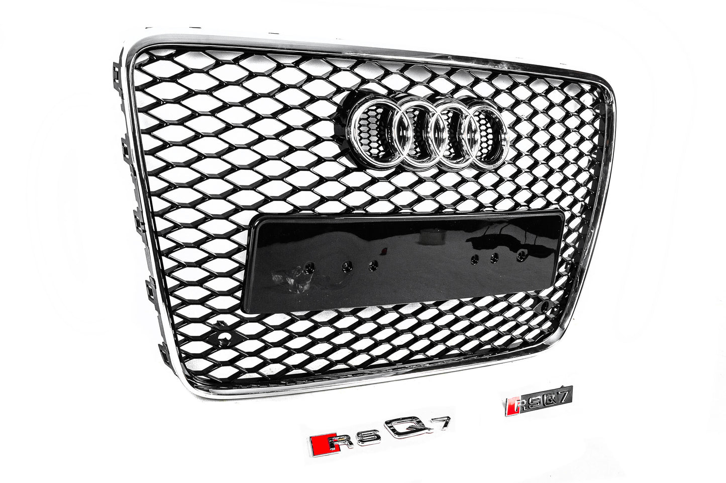 RSQ-Style front grille (black with chrome) for Audi Q7 2005-2015 - image 3
