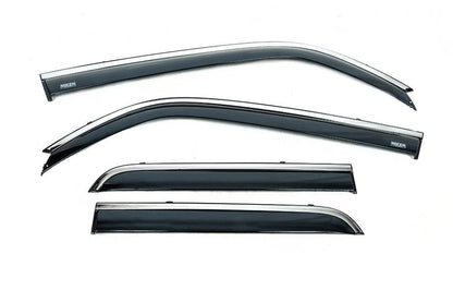 Window vents with chrome (4 PCs, Niken) for Toyota 4Runner 2009-2024 - Reelken Auto