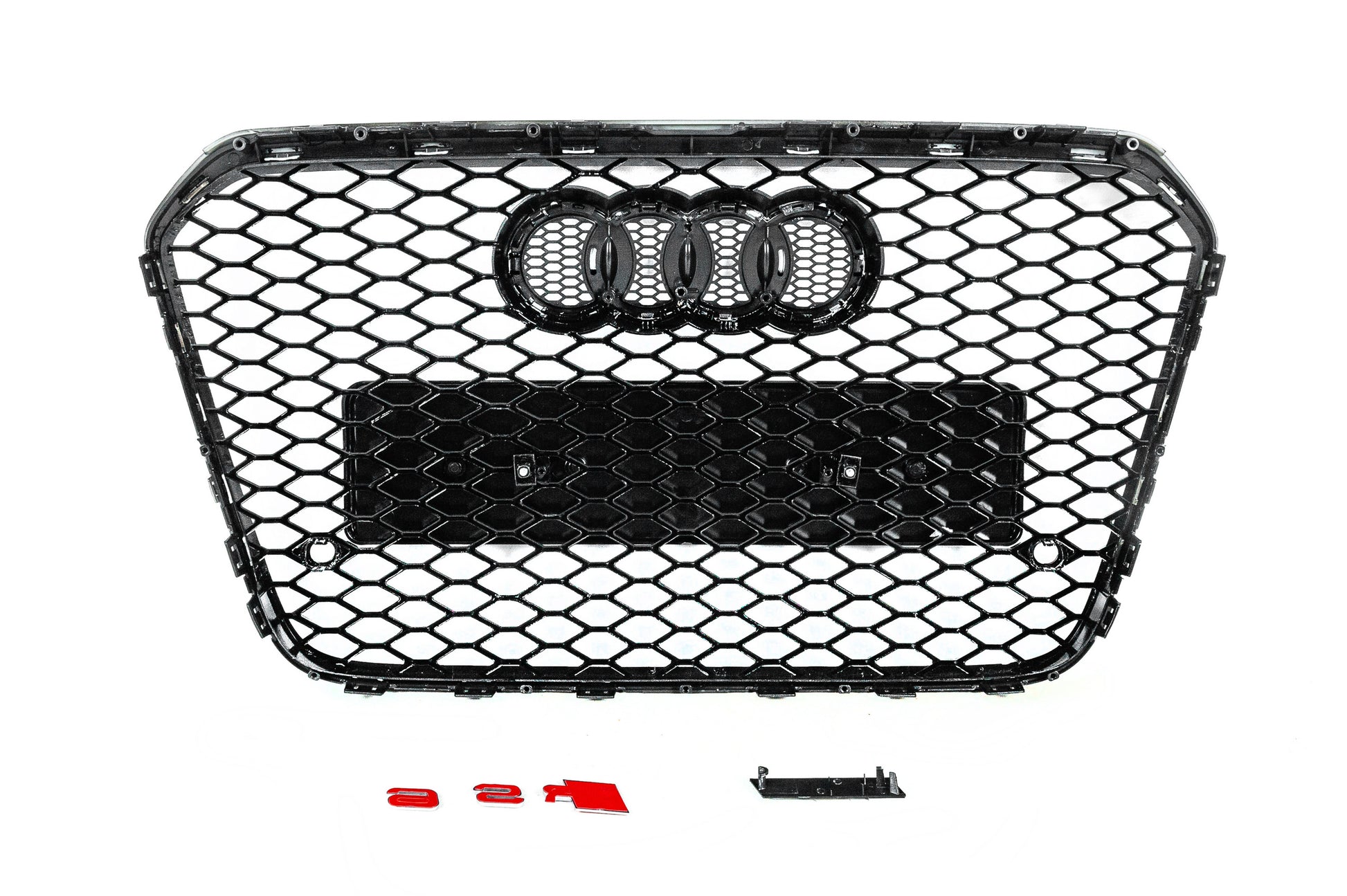 RS-style front grille (2011-2014, black) for Audi A6 C7 2011-2017 - image 4