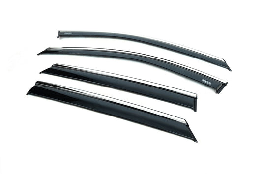 Window deflectors with chrome trim (4 pcs, Niken) for MG HS 2018- - image 1