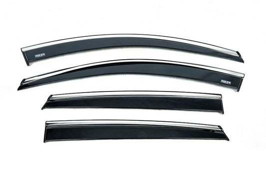 Window deflectors with chrome trim (4 pcs, Niken) for MG ZS 2017- - image 1