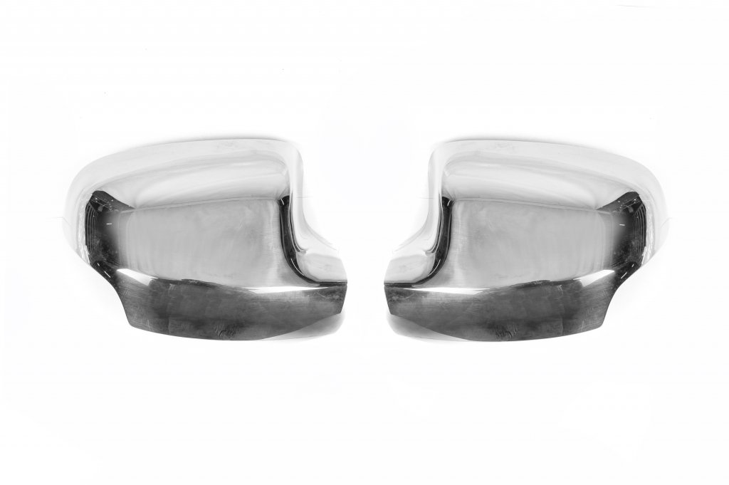 Mirror Covers (2 pcs, Stainless Steel) for Renault Logan II 2013-2022 - image 3