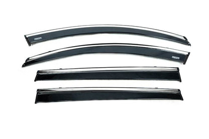 Windbreakers with chrome (4 pcs, Niken) for Chery Tiggo 7 2020- - Reelken Auto