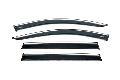 Window deflectors with chrome trim (4 pcs, Niken) for Toyota Rav 4 2019- - image 3