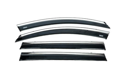 Windbreakers with chrome (4 pcs, Niken) for Chery Tiggo 8 - Reelken Auto