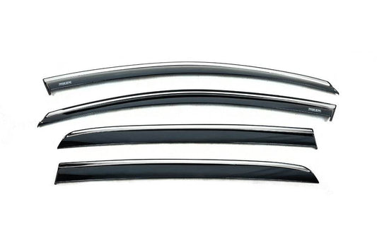 Niken chrome wind deflectors (HB, 4 pcs) for Volkswagen Golf 6 - Reelken Auto