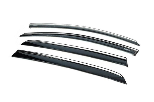 Niken chrome wind deflectors (HB, 4 pcs) for Volkswagen Golf 6 - Reelken Auto