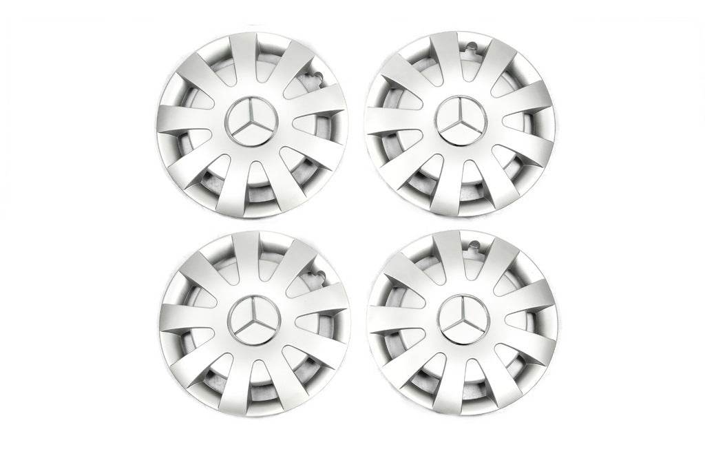 Gray ABS R16 hubcaps (1-wheel, 4 pcs.) for Mercedes Sprinter W906 2006-2018 - Reelken Auto