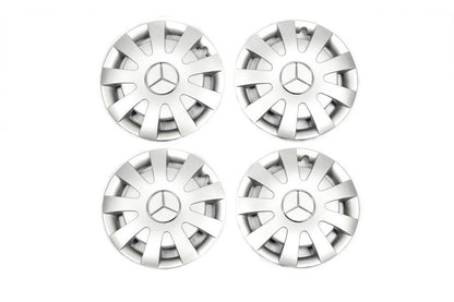 Gray ABS R16 hubcaps (1-wheel, 4 pcs.) for Mercedes Sprinter W906 2006-2018 - Reelken Auto