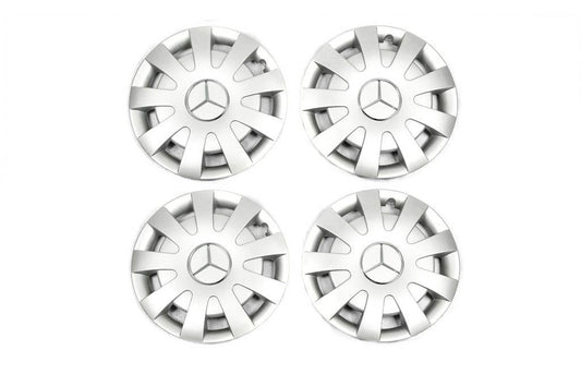 Gray ABS R16 hubcaps (1-wheel, 4 pcs.) for Mercedes Sprinter W906 2006-2018 - Reelken Auto