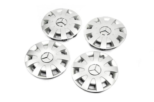 Gray ABS R16 hubcaps (1-wheel, 4 pcs.) for Mercedes Sprinter W906 2006-2018 - Reelken Auto