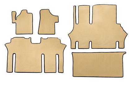EVA V2 Floor Mats (Pickup Only, Full Set, Beige) for Mercedes Vito W639 2004-2014 - image 2