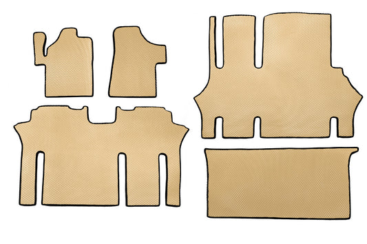 EVA V2 Floor Mats (Pickup Only, Full Set, Beige) for Mercedes Vito W639 2004-2014 - image 2