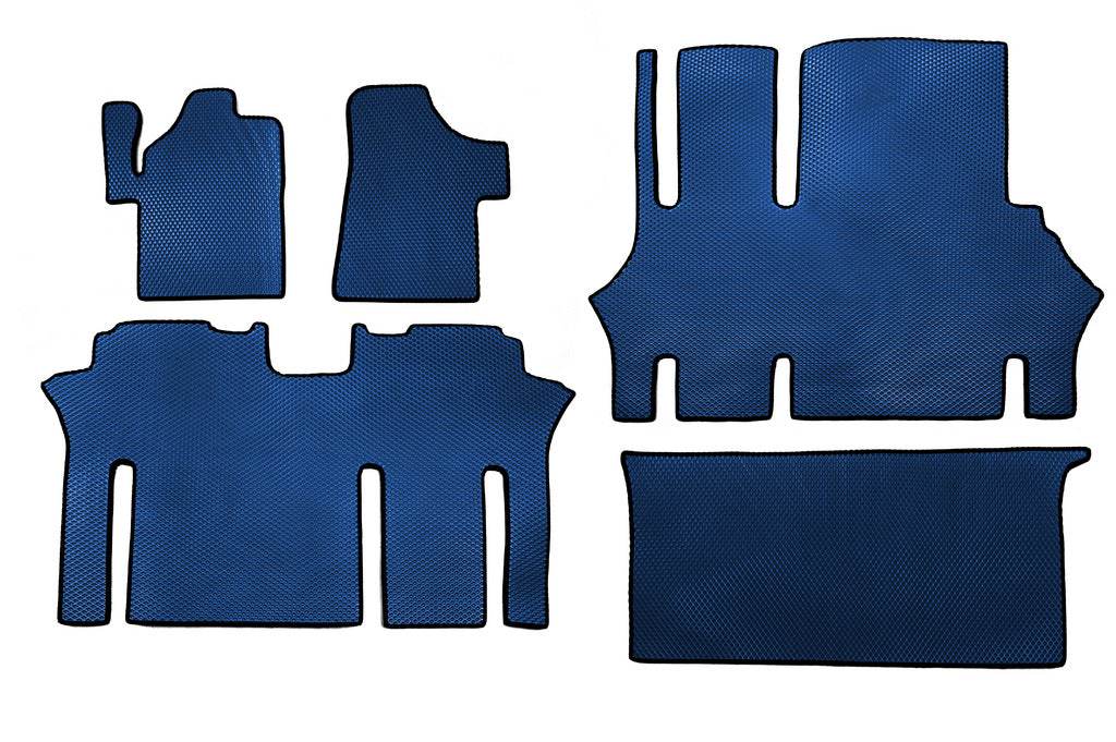 EVA V2 mats (Pick-up only, full interior, blue) for Mercedes Vito W639 2004-2014 - Reelken Auto