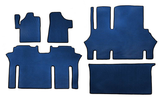 EVA V2 mats (Pick-up only, full interior, blue) for Mercedes Vito W639 2004-2014 - Reelken Auto