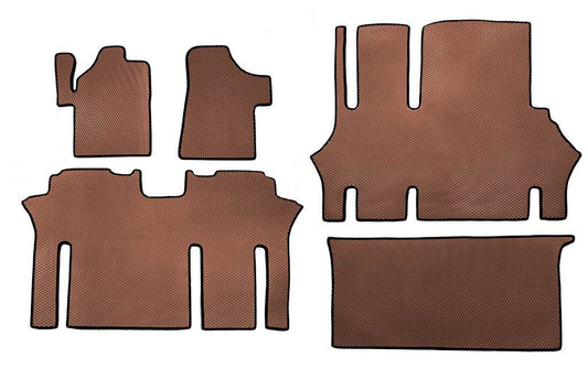 EVA V2 mats (Pick-up only, full interior, brown) for Mercedes Vito W639 2004-2014 - Reelken Auto