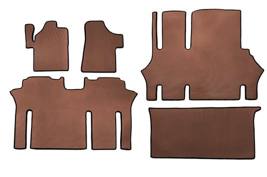 EVA V2 Floor Mats (Pickup Only, Full Set, Brown) for Mercedes Viano 2004-2014 - image 2