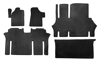 EVA V2 Floor Mats (Pickup Only, Full Set, Black) for Mercedes Vito W639 2004-2014 - image 3